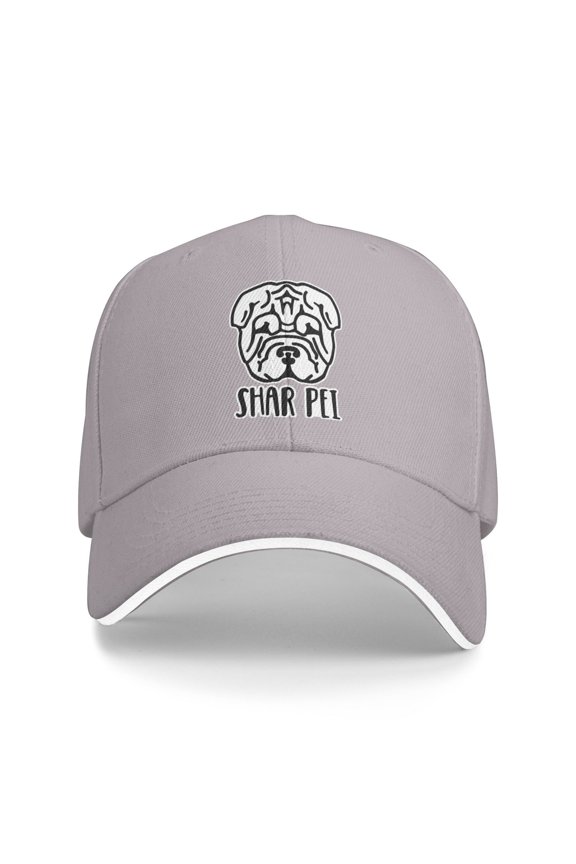 Shar Pei Unisex Adult Baseball Caps Adjustable Casquette Dad Hat Sandwich Cap Outdoors Headwear