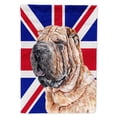 thumbnail image 1 of Shar Pei with English Union Jack British Flag Garden Flag, 1 of 2