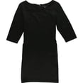thumbnail image 1 of Sharagano Womens Textured Sheath Dress, Black, 16, 1 of 1