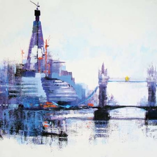 Shard Left Canvas Art - Colin Ruffell (24 x 24)