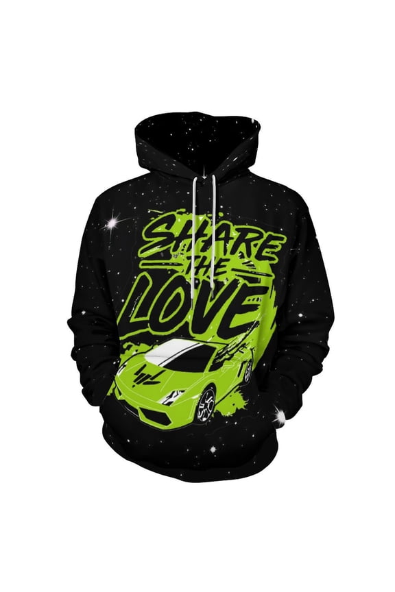 Share The Love Adult Sweater Pullover Sweatshirt Hoodies Long Sleeve Hooded Jackets Men Women