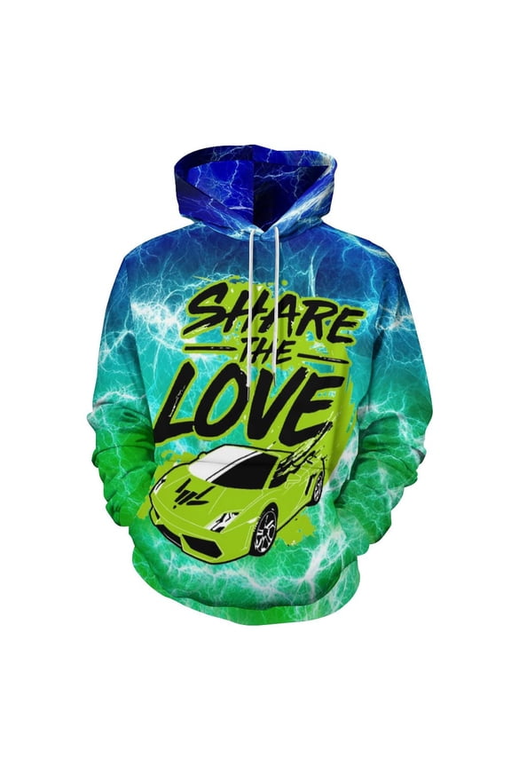 Share The Love Adult Sweater Pullover Sweatshirt Hoodies Long Sleeve Hooded Jackets Men Women