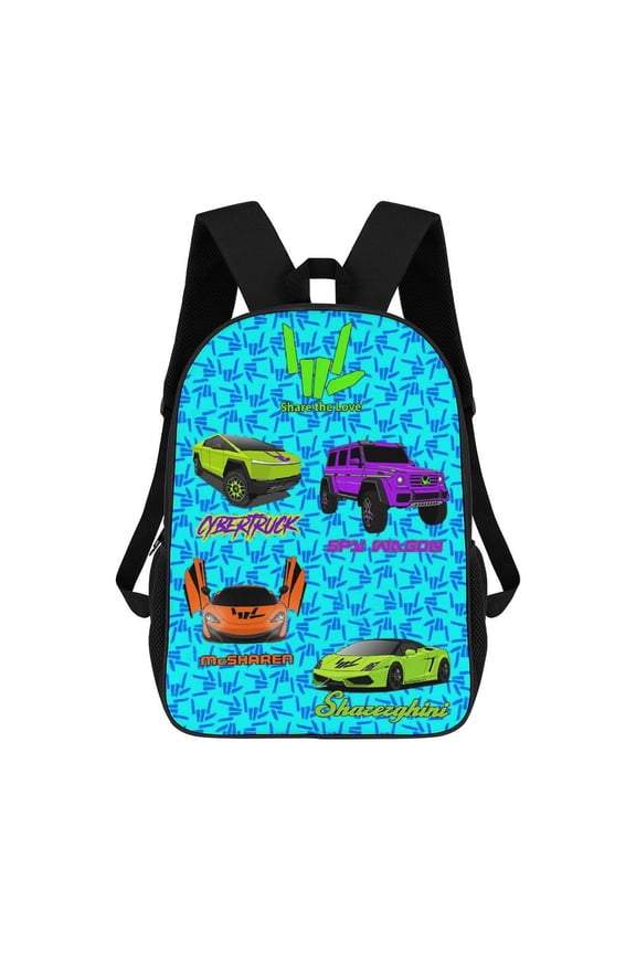 Share The Love Lightweight Backpack 17in Shoulder Laptop Bags Travel Hiking Daypack Bookbag