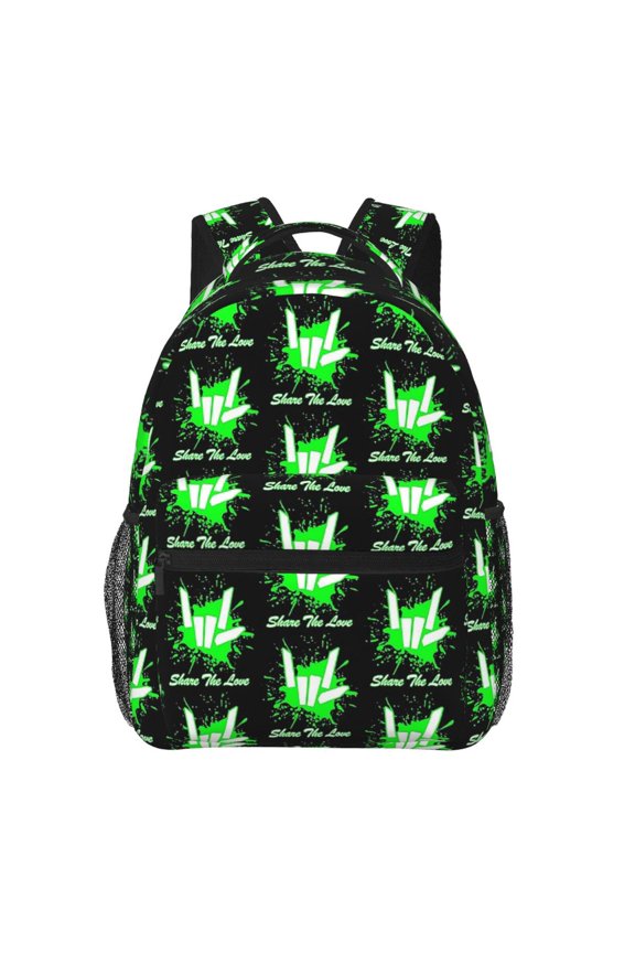 Share The Love Lightweight Backpack Daypack Casual Shoulder Bags Travel Hiking Camping