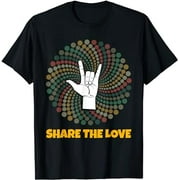 Share The Love T Shirt Kids Boys Girls ASL Gift Women Kids
