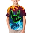 thumbnail image 1 of Share The Love T Shirts, 3D Print Short Sleeve for Boys Girls, Casual Graphic Tee Tops, 1 of 10