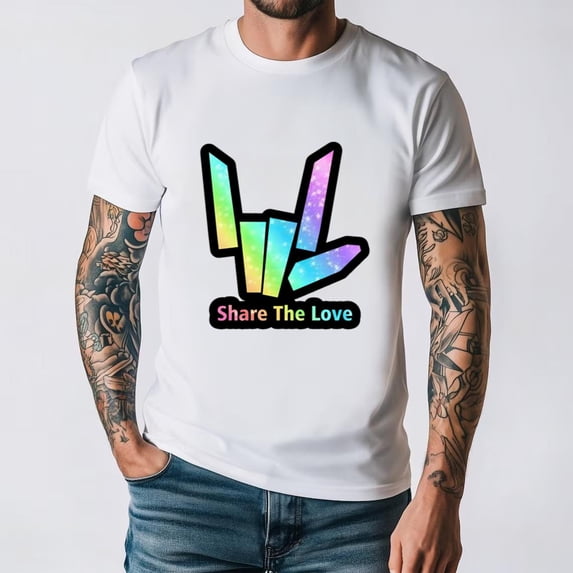 Share The Love The Stephen Sharer YouTuber Family Friendly Video Unisex T-Shirt, for men & women, up to size 5XL.