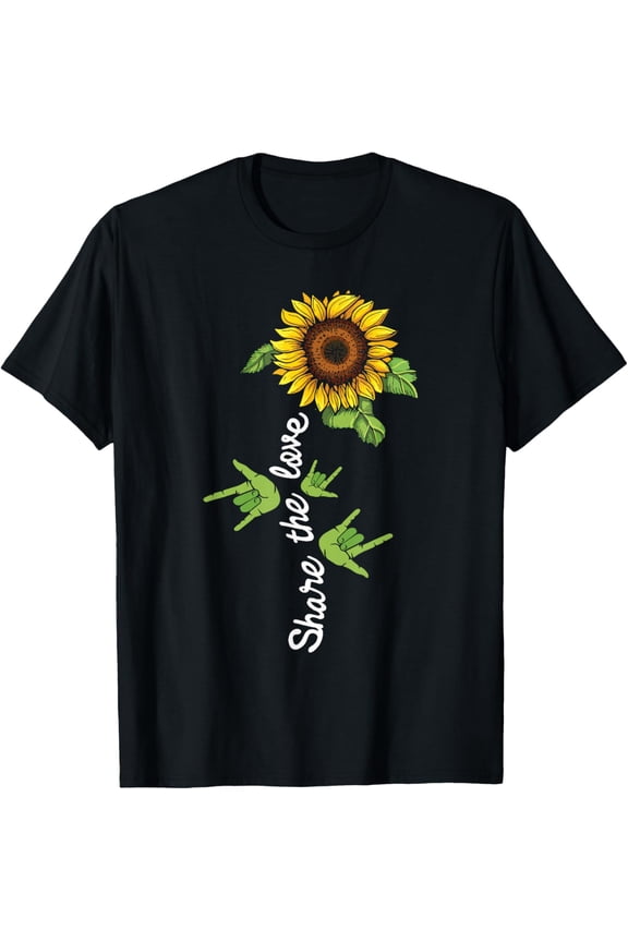 Share The Love - Translator Hand Sign Language Interpreter T-Shirt men and women can wear,black,white,creative gift