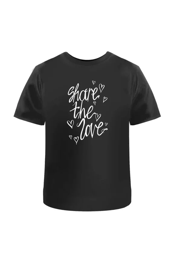 Share The Love' Unisex T-Shirt - 100% Cotton (S-XXL) (TA016619)