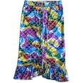 thumbnail image 1 of Share n' Smiles Girls Ruffle Mermaid Blue Rainbow Skirt, X-Small 2-3 Years, 1 of 7
