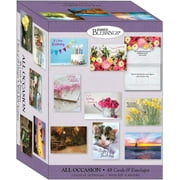 Shared Blessings 48 Count All Occasion Greeting Cards, King James Version Scripture, Religious Inspirational with Envelopes, Assorted Designs