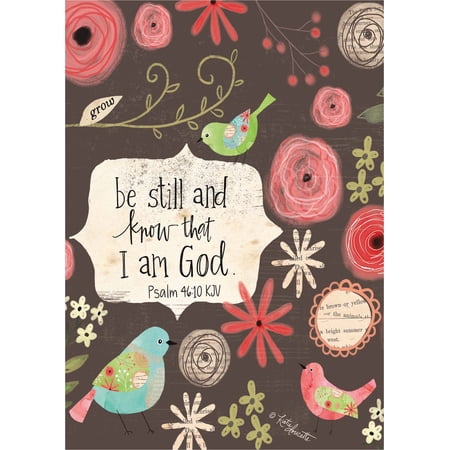 Shared Blessings Be Still and Know Thinking of You Card with KJV Scripture, 1 Count, Birds Florals Inspirational Religious Christian Greetings