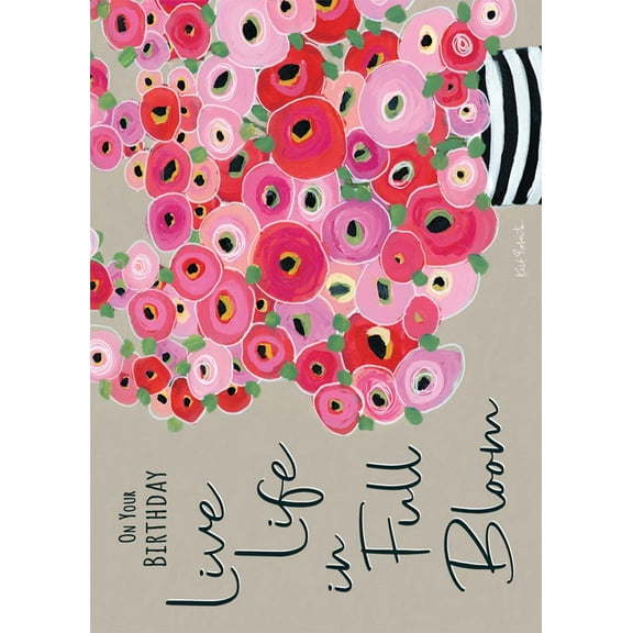 Shared Blessings Born to Stand Out 1 Count Christian Birthday Card for Her, Religious KJV Scripture Bible Verse, Envelope Included