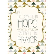 Shared Blessings Encouragement Card with KJV Scripture, 1 Count, Be Joyful in Hope, Religious Inspirational Greetings for Sharing Faith and Comfort