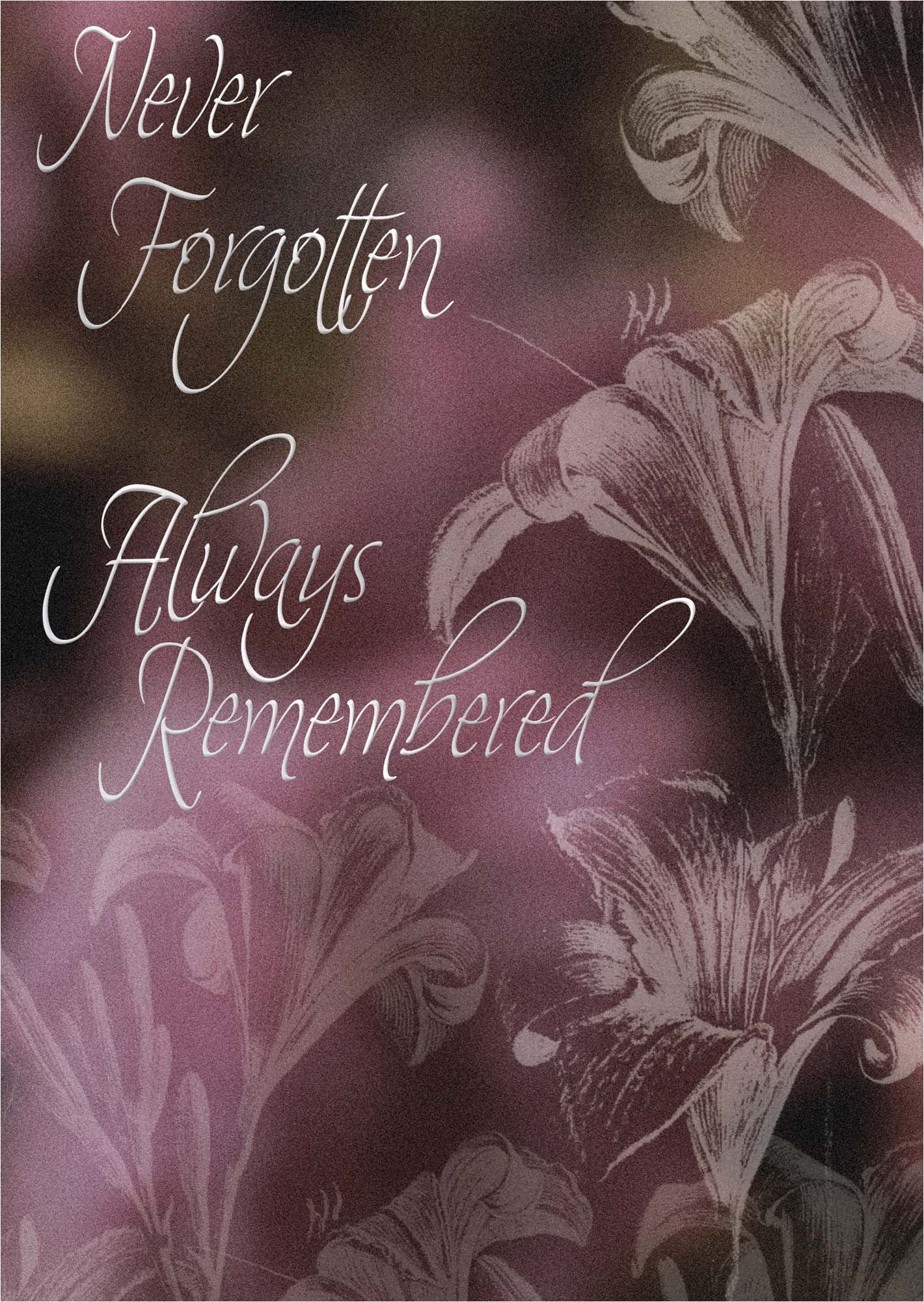 Never Forgotten Scripture Shared Blessings Never Forgotten, Always Remembered 1 Count Religious ...