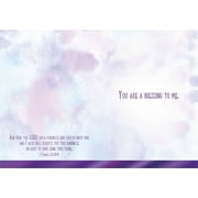 Shared Blessings Purple Blessing 1 Count Religious Thank You Card with KJV Scripture Bible Verse