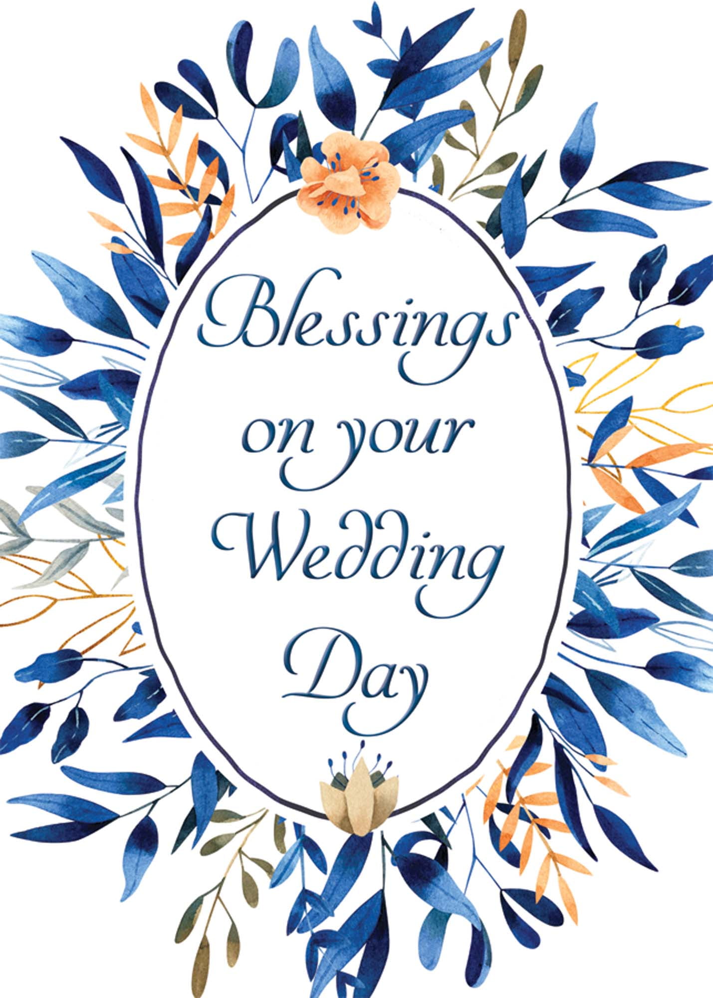 Shared Blessings Wedding Day Blessings 1 Count Wedding Card, Christian  Religious KJV Scripture, Envelope Included - Walmart.com, image size:1429x2000