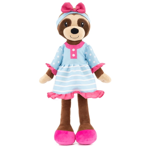 Sharewood Forest Friends Rag Doll Sofie the Sloth Plush + Playscape Set 18"