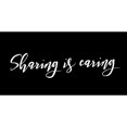 thumbnail image 1 of Sharing Is Caring Black Poster Print by Mlli Villa, 1 of 1
