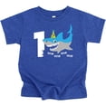 thumbnail image 1 of Shark 1st Birthday Shirt for Baby Boys Shark Themed First Birthday Outfit Vintage Royal Shirt, 1 of 1
