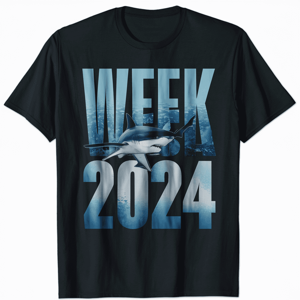 Shark 2024 Week Passion For Shark Lover Ocean Wildlife TShirt