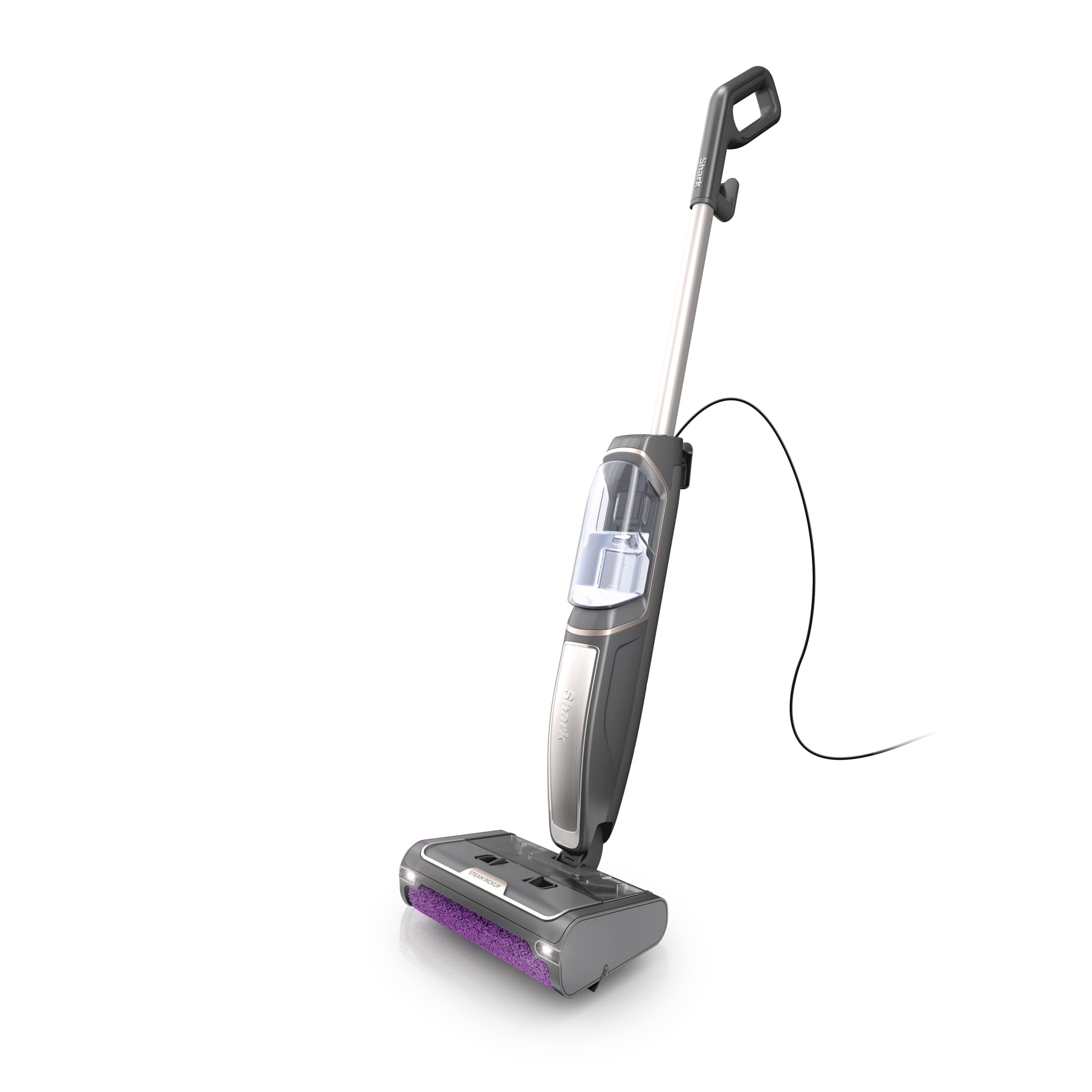 Shark Steam Pickup 3-in-1 Steam Mop, Lightweight, Picks Up Debris, Deep Scrubs & Steam Sanitizes, Hardwood, Tile, Laminate, SD201 Black
