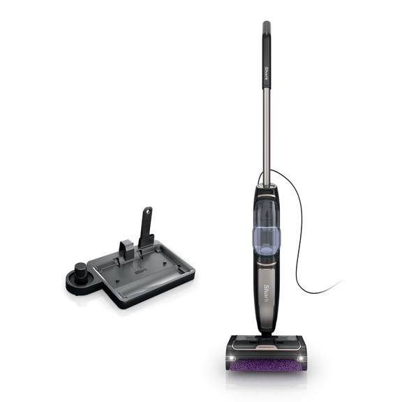 Shark Steam Pickup 3-in-1 Steam Mop, Lightweight, Picks Up Debris, Deep Scrubs & Steam Sanitizes, Hardwood, Tile, Laminate, SD201 Black