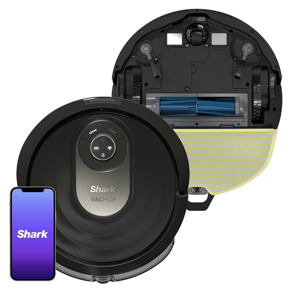 Shark AI Robot Vacuum & Mop, with Home Mapping, Perfect for Pets, Wifi, Works with Alexa, Black/Gold AV2001WD