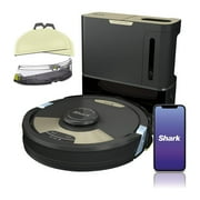 Shark Matrix Plus 2in1 Robot Vacuum & Mop with Sonic Mopping, Matrix Clean, Home Mapping, HEPA Bagless Self Empty Base, CleanEdge, for Pet Hair, Wifi, Works with Alexa, Black/Gold AV2610WA