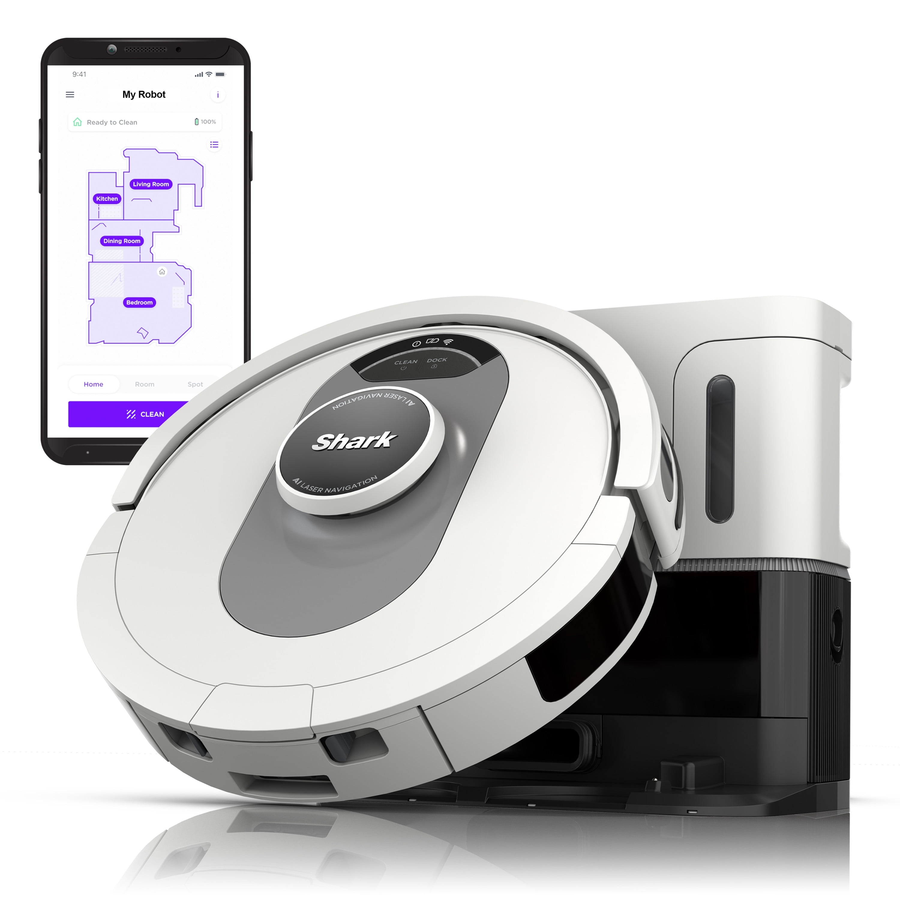 Robot aspirateur Roomba® i1+ à vidage automatique avec connexion Wi-Fi®