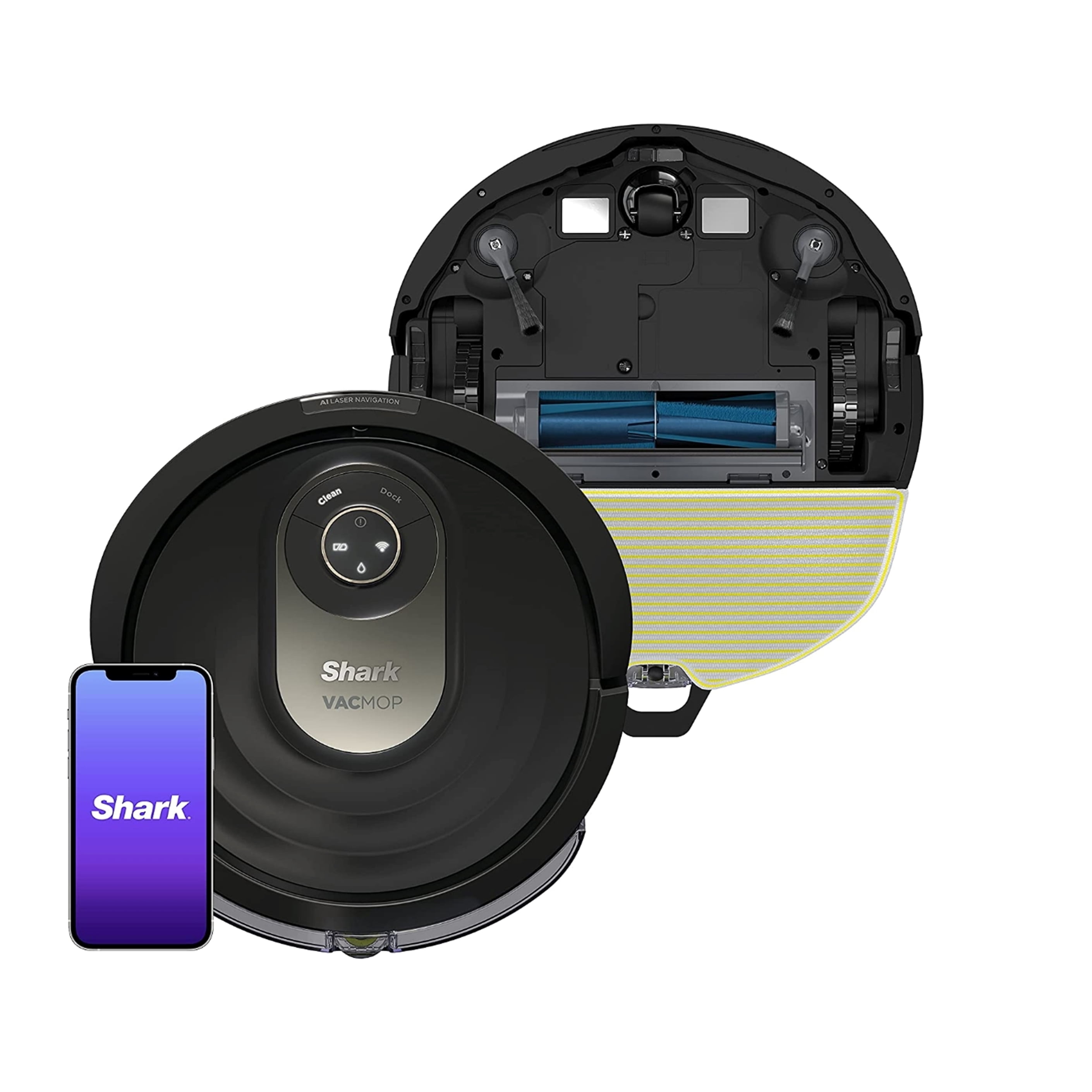 Shark Av Wd Ai Vacmop In Robot Vacuum And Mop With Self Cleaning