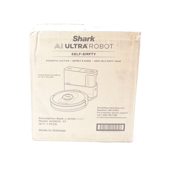 Pre-Owned Shark AV2501S AI Robot Vacuum with HEPA Self Empty Base Bagless 30 Day Capacity