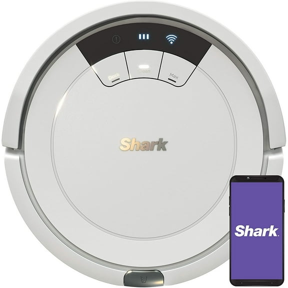 Shark AV752 ION Robot Vacuum, Tri-Brush System, Multi Surface Cleaning, White