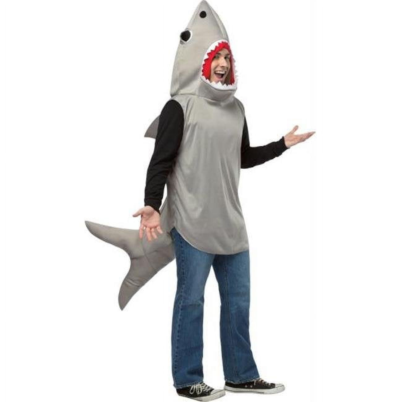 Rasta Imposta Men s Sand Shark Costume Gray OS