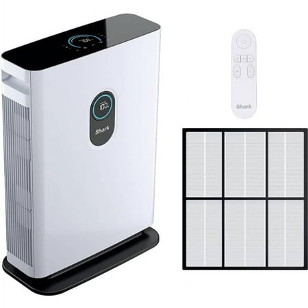 Shark - Air Purifier 4 with Anti-Allergen Multi-Filter Advanced Odor Lock, 1,000 sq. ft., Smart sensing - White