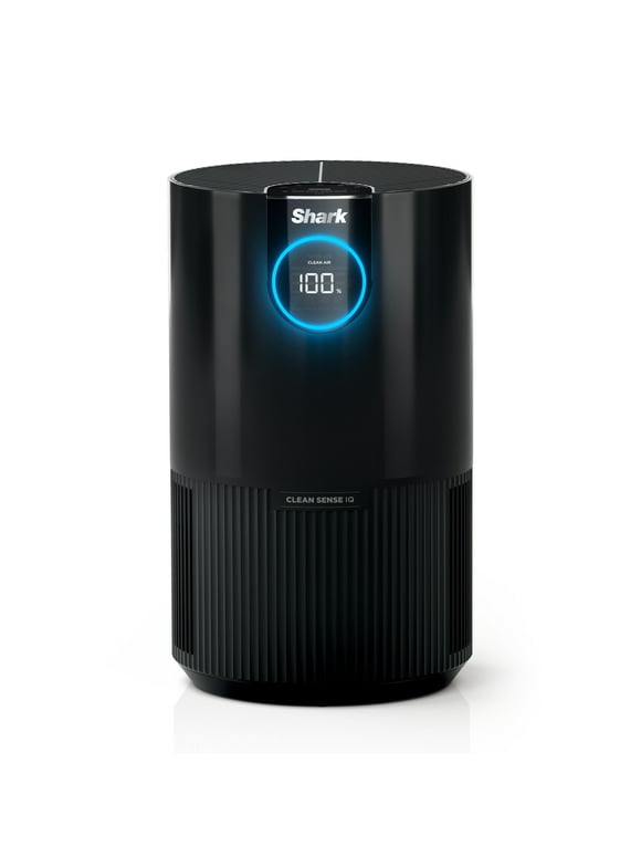 Shark Air Purifier with Nanoseal HEPA, Cleansense IQ, Odor Lock, Cleans up to 500 Sq. Ft, Charcoal Grey, HP100