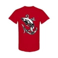 thumbnail image 1 of Shark And Anchor Design T-Shirt Men -Image by Shutterstock, Male Large, 1 of 2