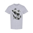thumbnail image 1 of Shark And Anchor Design T-Shirt Men -Image by Shutterstock, Male x-Large, 1 of 2