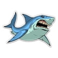 thumbnail image 1 of Shark Angry Scary - 12" Vinyl Sticker Waterproof Decal, 1 of 1