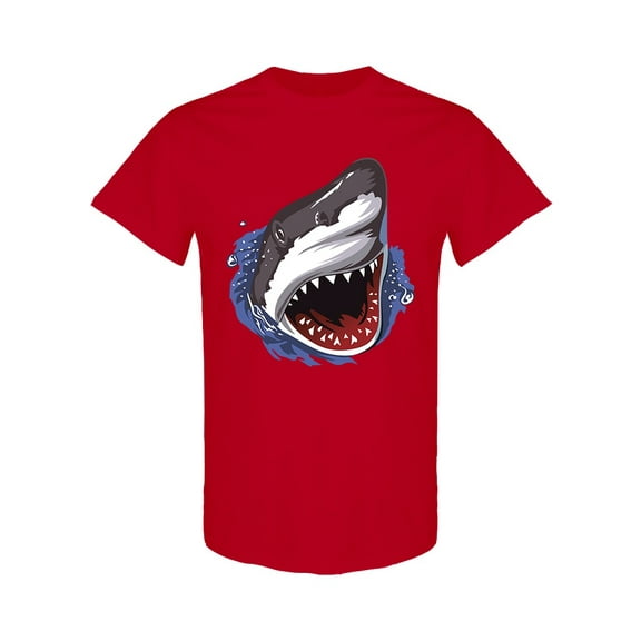 Shark Attack Design T-Shirt Men -Image by Shutterstock, Male Medium
