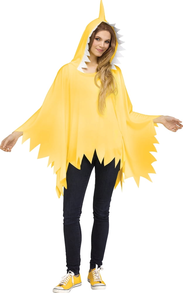 Shark Baby Poncho Ad Yellow
