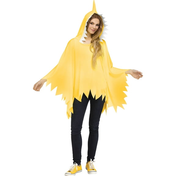 Shark Baby Poncho Ad Yellow