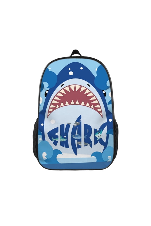 Shark Backpack 17 Inch Large Capacity Casual Daily Commuter Backpack