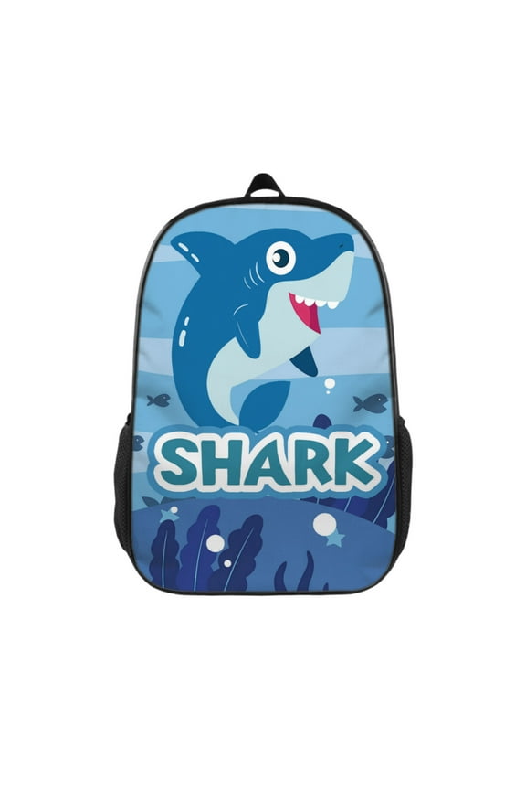 Shark Backpack 17 inch Cartoon Shark Backpack Large Capacity