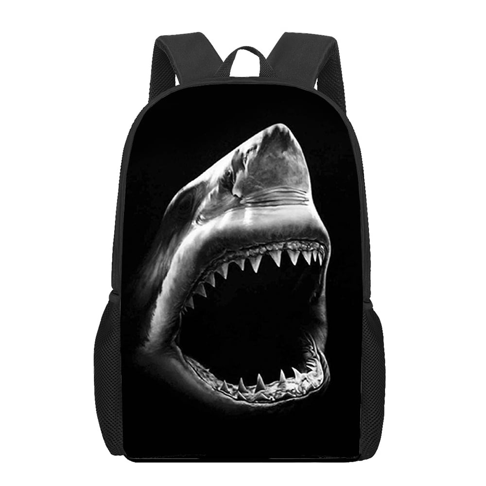 Shark Backpack for Primary Boys Girls Ocean Animal 3D Printed Bookbag
