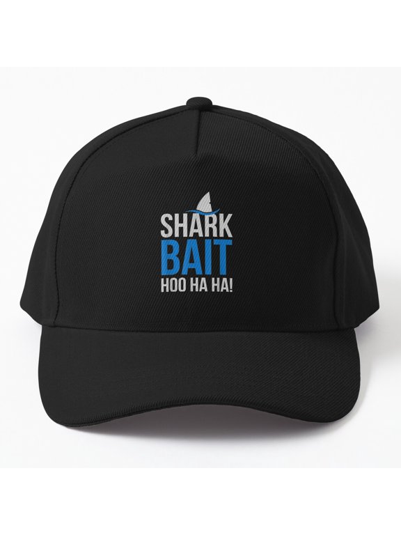 Shark Bait Hoo Ha Ha Baseball Hat, Pop Culture Shark Lover Graphic Design, Classic Cap