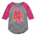 thumbnail image 1 of Shark Bait Hoo Haha - Toddler And Youth Girls Raglan Graphic T-Shirt, 1 of 4