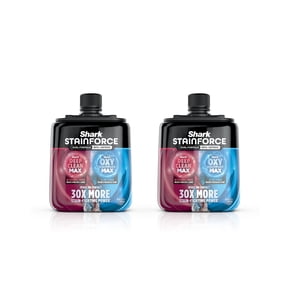 Shark StainForce Dual-Formula Refill Cartridge, Value 2-pack, Stain & Odor Remover for Shark StainForce Portable Stain Cleaner, for Carpet, Area Rug, Upholstery, Cars, BNDHXCM500, 2x 16.9oz