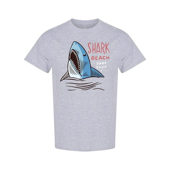 Shark Beach T-Shirt Men -Image by Shutterstock, Male Large