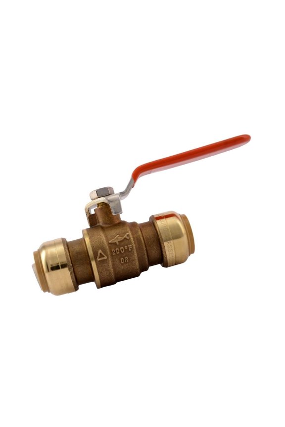 Shark Bite 22185-0000LFA 3/4" Brass Push-To-Connect Ball Valve